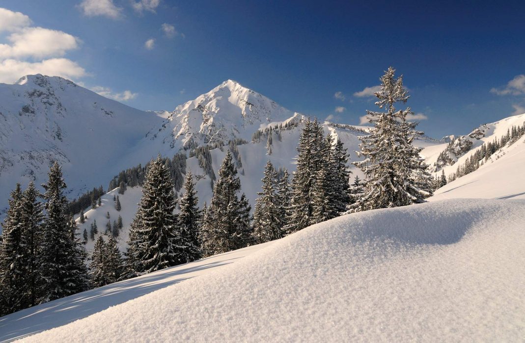 Winter wadner im Urlaub in Tirol mit Schneelandschaft